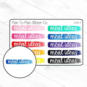 2410-11~~Meal Ideas Notes Page Header Planner Stickers