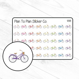 1288~~Bicycle Bike Planner Stickers.
