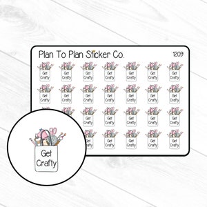 1209~~Get Crafty Planner Stickers.