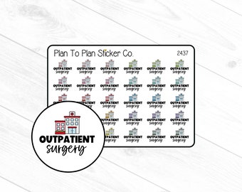 2437~~Outpatient Surgery Planner Stickers.