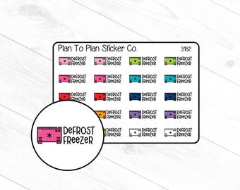 3182~~Defrost Freezer Planner Stickers.