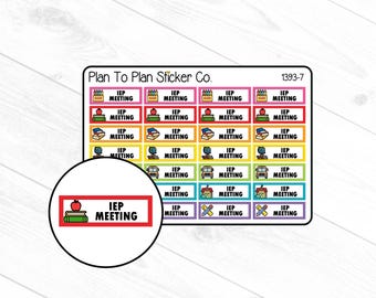1393-7~~IEP Meeting Planner Stickers.