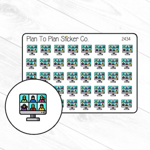 2434~~Virtual Meeting Planner Stickers.