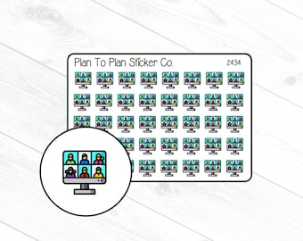 2434~~Virtual Meeting Planner Stickers.