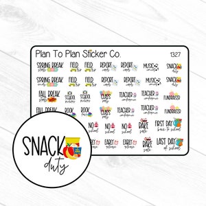 1327~~School Year Activities Planner Stickers.