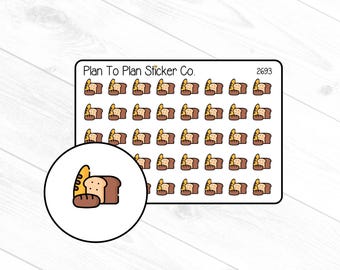 2693~~Bread Planner Stickers.
