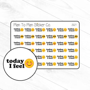 2621~~Today I Feel Planner Stickers.