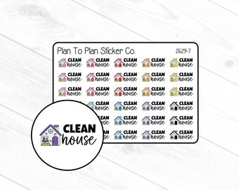 2629-7~~Clean House Planner Stickers.