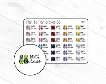 3193~~Dance Class Planner Stickers.