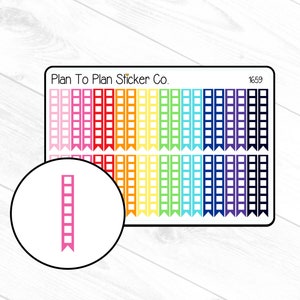 1659~~Square Checklist Planner Stickers.