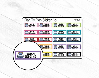 1986-9~~Wash Bedding Planner Stickers.