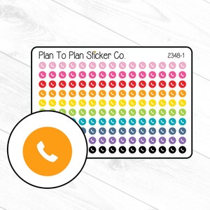 2348-1~~Phone Tiny Icons Planner Stickers.