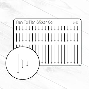 2420~~Skinny Arrows Planner Stickers.