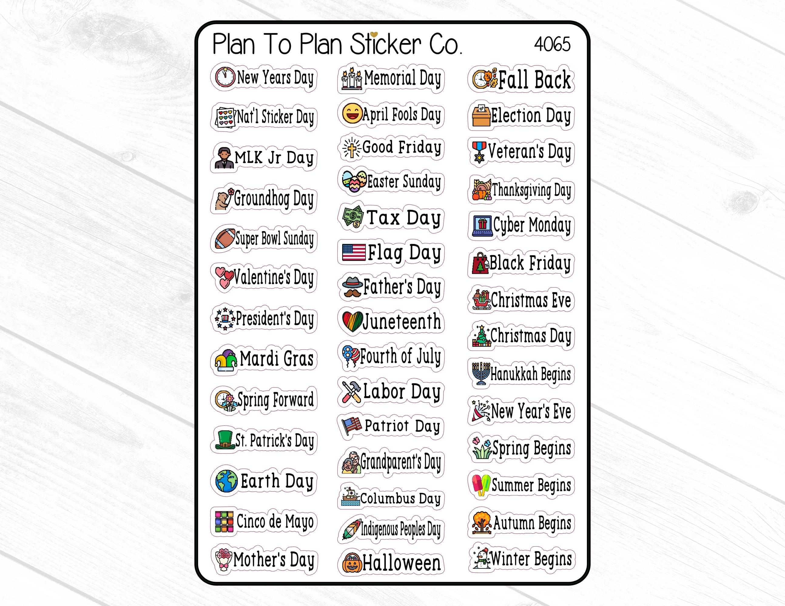 Adesivi Per Planner Riposizionabili, Pacco Vacanze V4, Rimovibili - 3
