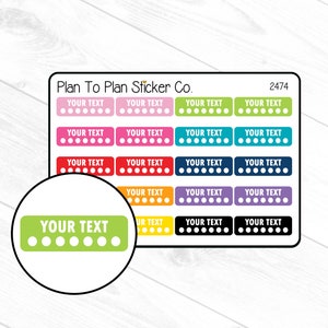 2474~~Custom Weekly Trackers Planner Stickers