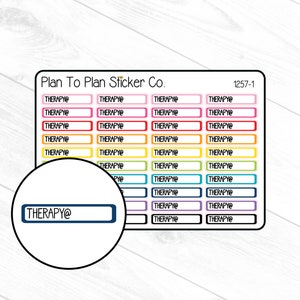 1257-1~~Therapy @ Appointment Reminder Planner Stickers.