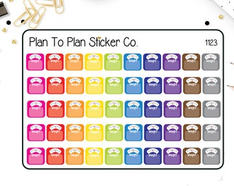 1123~~Weight Tracker Planner Stickers.