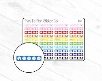1503~~Mood Tracker Planner Stickers.