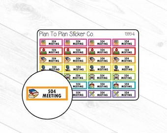1393-6~~504 Meeting Planner Stickers.