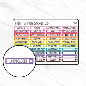 1785~~30 Day Declutter Challenge Planner Stickers.