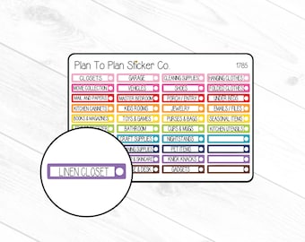 1785~~30 Day Declutter Challenge Planner Stickers.