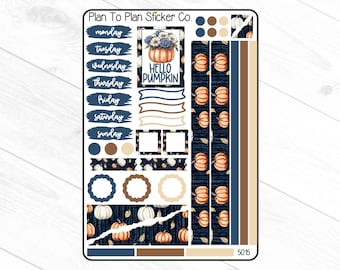 5015~~Hello Pumpkin Journaling Kit Planner Stickers.