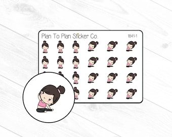 1841~~Yoga Girls Planner Stickers.