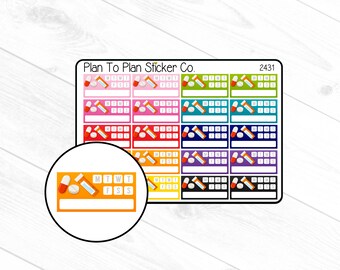 2431~~ Weekly Medication Tracker Planner Stickers.