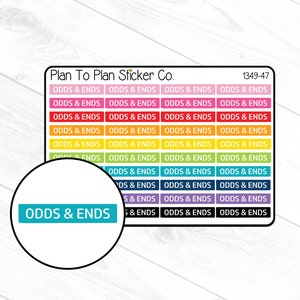 1349-47~~Odds & Ends Header/Dividers Planner Stickers