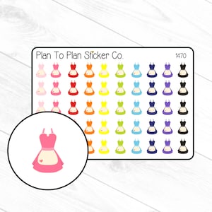 1470~~Cooking Aprons Planner Stickers.