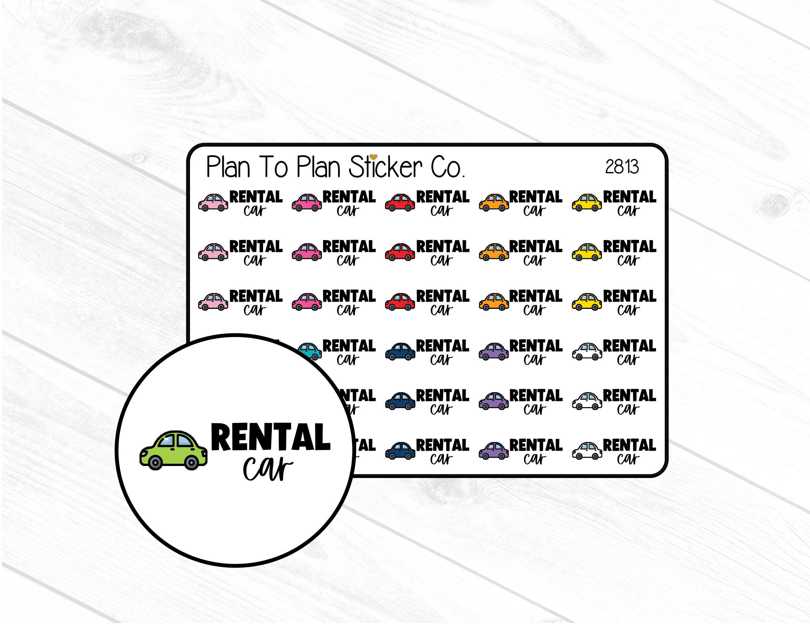 Short Term Rental Program Sticker 2813~~rental Car Planner Stickers. - Etsy
