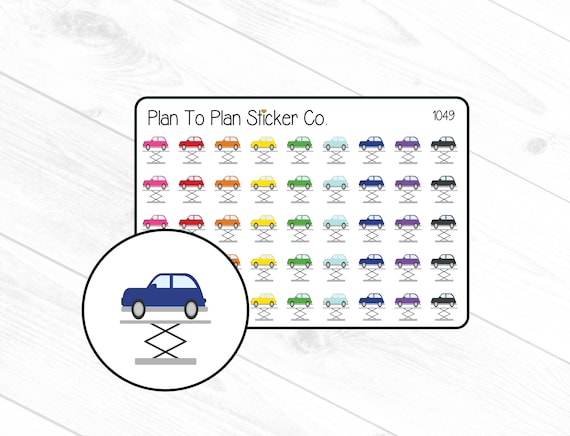 1049- Car Repair Planner Stickers.