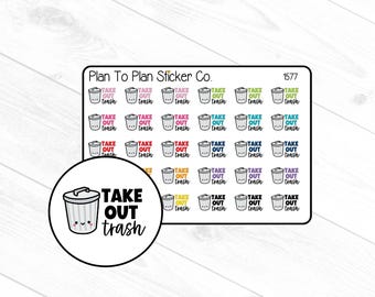1577~~Takeout Trash Planner Stickers.
