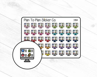 3184~~Online Shopping Planner Stickers.