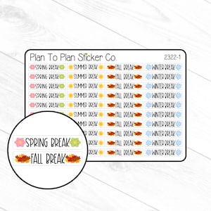 2322-1~~School Breaks Planner Stickers.