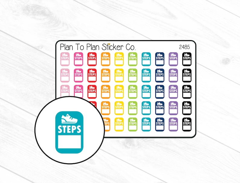 2485~~steps Tracker Planner Stickers. - Etsy
