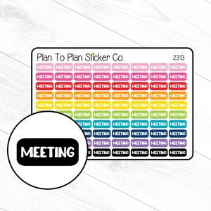 2313~~Meeting Tracker Planner Stickers.