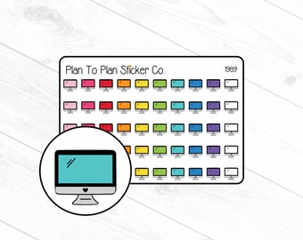 1989~~Computer Planner Stickers.