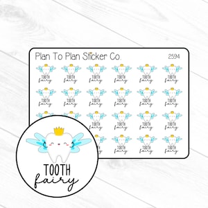 2594~~Tooth Fairy Planner Stickers.