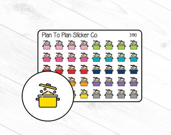 3190~~Cooking Pot Planner Stickers.