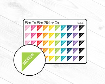 1635-6~~Vacation Corner Planner Stickers.