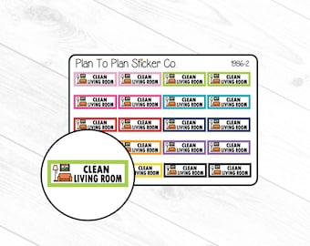 1986-2~~Clean Living Room Planner Stickers.