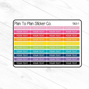 1363~~Custom Header/Dividers Planner Stickers
