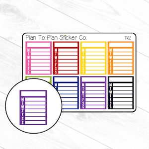 1162~~Full Box Weekly Tracker  Planner Stickers.