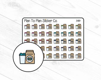 3189~~Fast Food Takeout Planner Stickers.