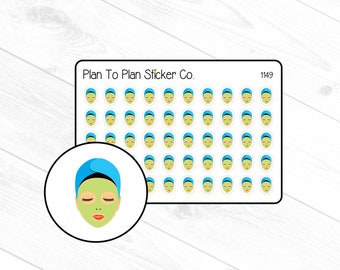 1149~~Facial Mask Planner Stickers.