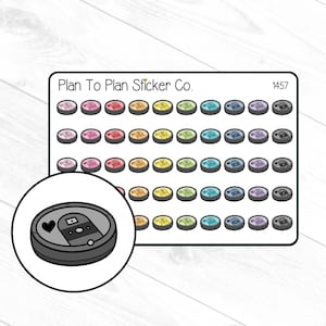 1457~~Robot Vacuum Planner Stickers.
