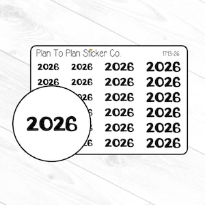 1713-26~~2026 Yearly Planner Stickers.