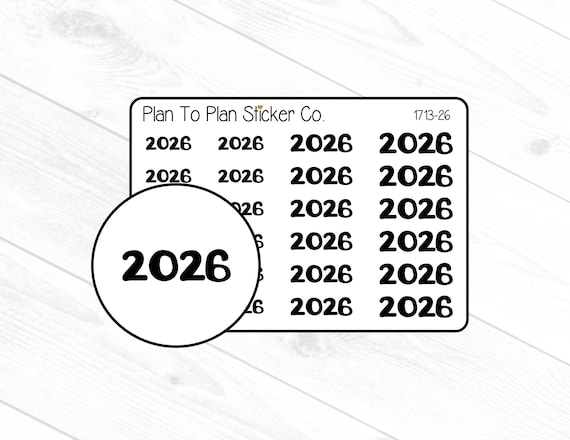 1713-26~~2026 Yearly Planner Stickers.