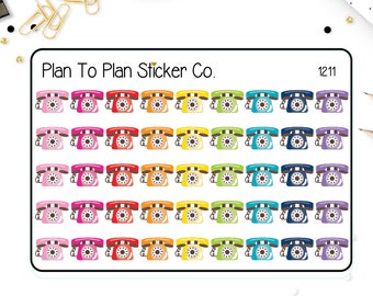 1211~~Telephone Planner Stickers.